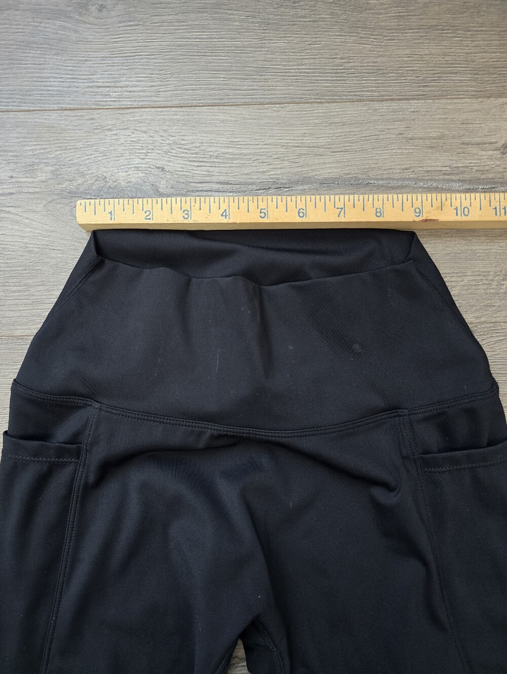 Moshka Highwaisted Black Leggings Size Large Athletic Athleisure Comfy Gym - Picture 6 of 8